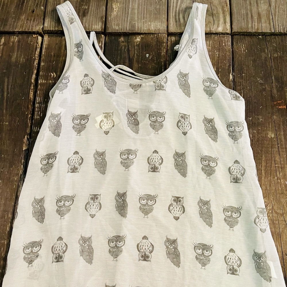 Adorable Anthropologie Owl Tank Top by Eloise M